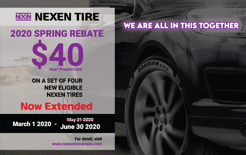 2020 Spring Rebate Promotion Extended Nexen Tire Canada