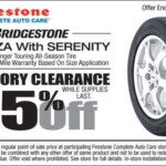 25 Off Bridgestone Turanza With Serenity Tire Coupon For July 2013