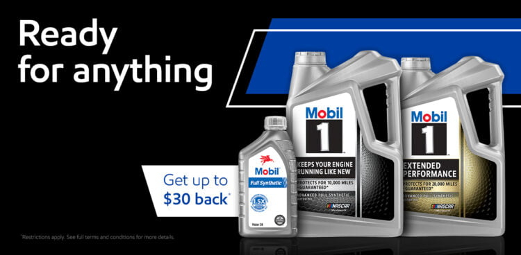 5 Quart Mobil 1 Full Synthetic Motor Oil Offers Rebate DealShareUS