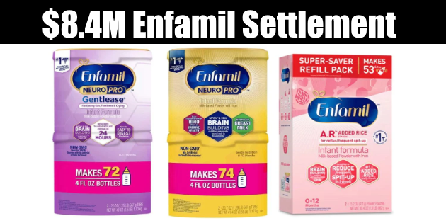  8 4M Enfamil Class Action Payout without Proof Needed Sampables