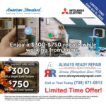 American Standard Air Conditioner Rebates Griffith Heating Cooling