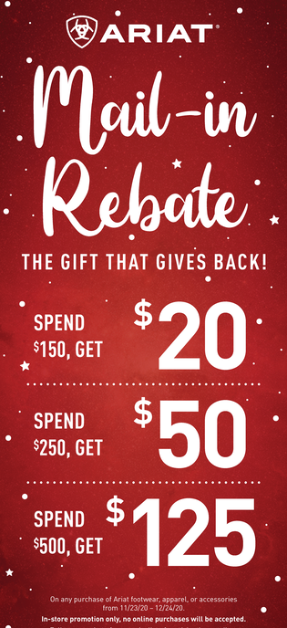 Ariat Lebo s Holiday Rebate Event