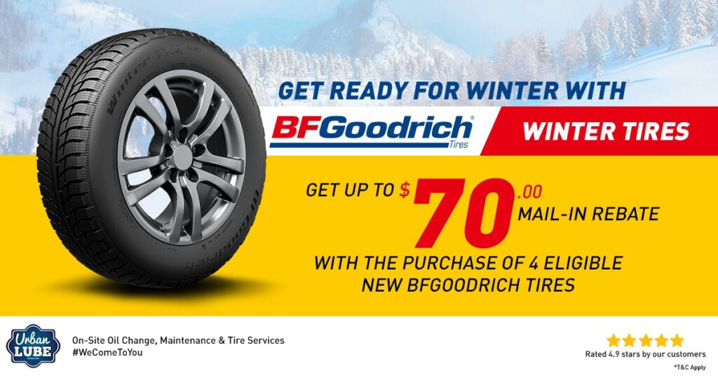 BFGoodrich Winter Tire Rebate Offer Winter Tyres Tire Change Oil Change