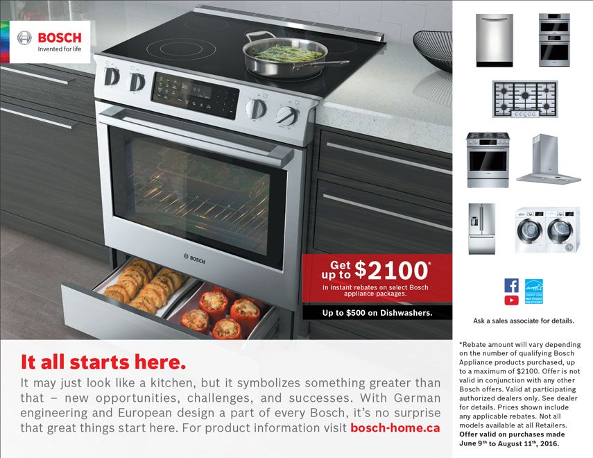 Bosch Get Up To 2100 In Instant Rebates On Select Bosch Packages At 