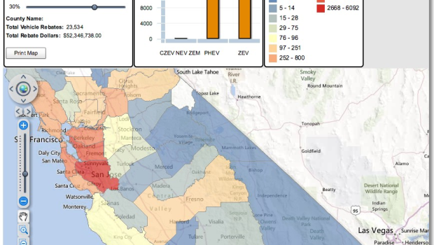 California Electric Car Rebates Mapped Interactive CleanTechnica