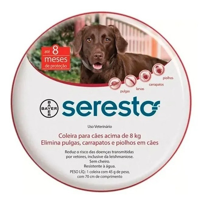 Coleira Seresto Bayer Acima De 8 Kg Validade 2024 novo Mercado Livre