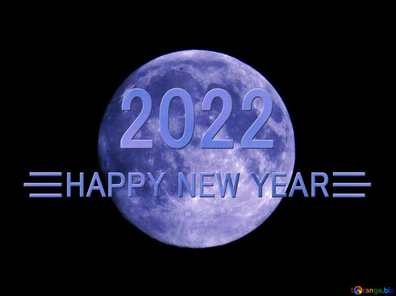 Download Free Picture Blue Moon Happy New Year 2024 On CC BY License 