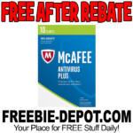 FREE AFTER REBATE McAfee AntiVirus 2017 10 Device 60 Value Exp