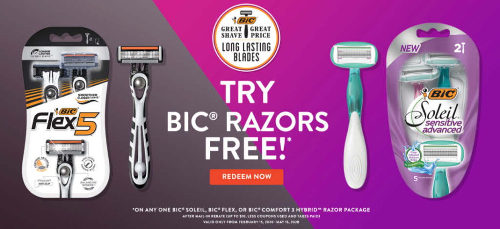 FREE Bic Disposable Razors Rebate Offer Southern Savers