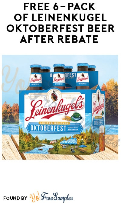 FREEBATE Leinenkugel Oktoberfest Beer Ages 21 Older Only Select 