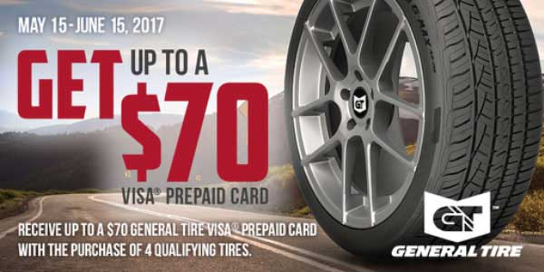 General Tire Announces New Promotion With Up To A 70 Rebate