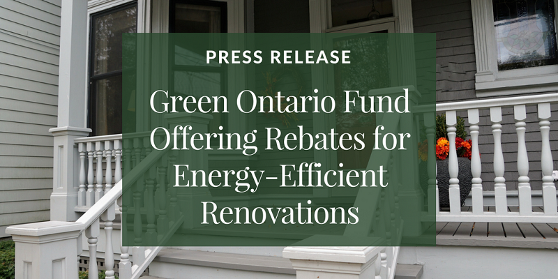 Green Ontario Fund Rebates For Energy Efficient Renovations ERenovate