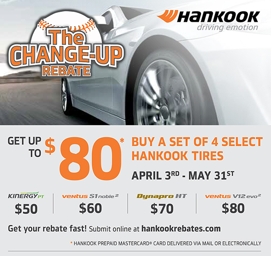 Hankook Change Up Rebate Kost Tire And Auto Tires And Auto Service 