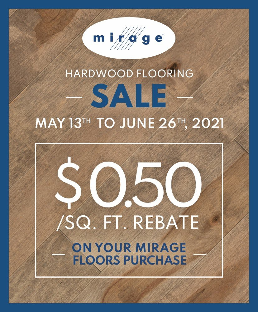 Hardwood Floor Rebates Promos Specials Mirage Floors US 