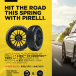 Hit The Road This Spring With Pirelli With A 70 Rebate On Eligible