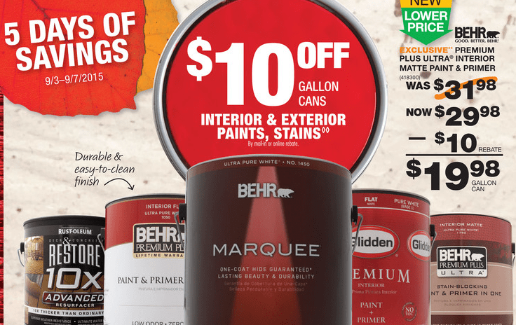 Home Depot Paint Rebate Labor Day 2024 FreeRebate