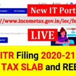 ITR Filing 2020 21 NEW TAX SLAB And REBATE How To File Income Tax