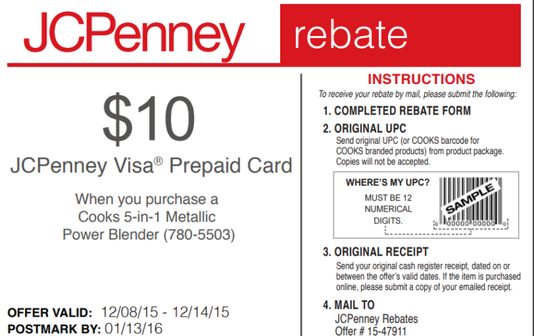 JCPenney Rebates Claim Your JCP Savings At JCPenneyRebates