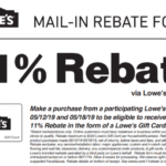 Lowes 11 Percent Rebate Match FreeRebate