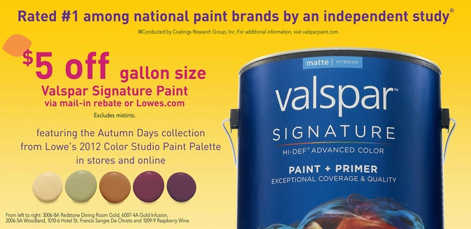 Lowes Valspar Signature Paint Colors