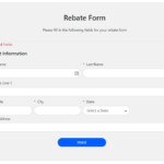 Menards Mail In Rebate Form 2021 Printable Rebate Form