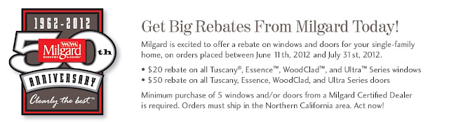 Milgard Rebate On Tuscany Montecito Woodclad And Ultra OT Glass