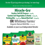 Miracle Gro Soil Rebate Catbi Garden Plant