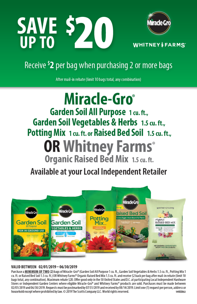 Miracle Gro Soil Rebate Catbi Garden Plant