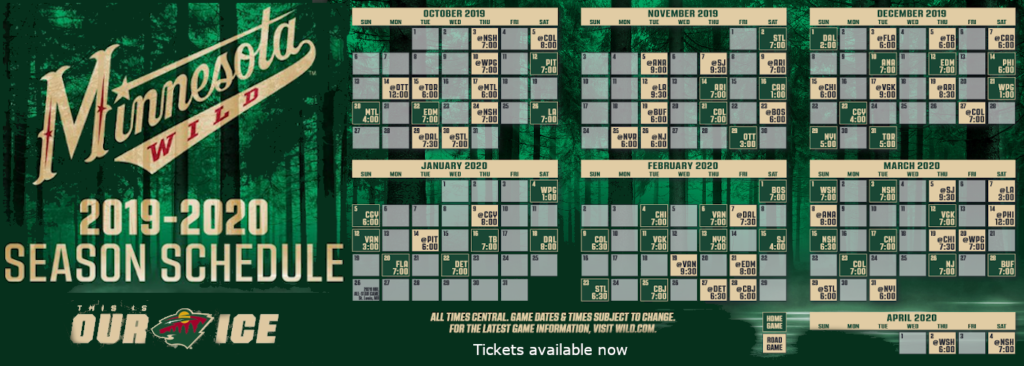 Mn Wild 2024 Schedule Season Schedule 2024