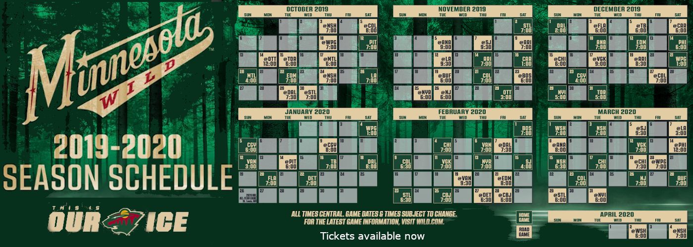 Mn Wild 2022 Schedule Season Schedule 2022