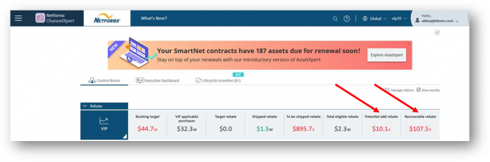 Netformx ChannelXpert To Find VIP36 Potential Add Recoverable Rebates