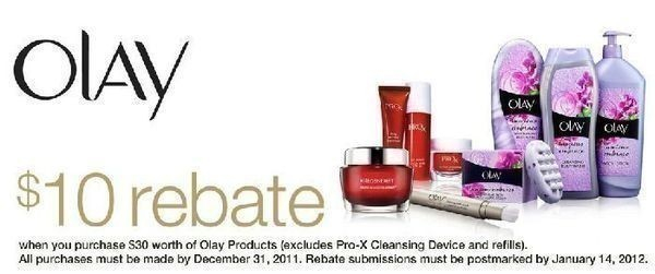 NEW Olay Rebate Spend 30 Get 10 thru 12 31 The CentsAble Shoppin