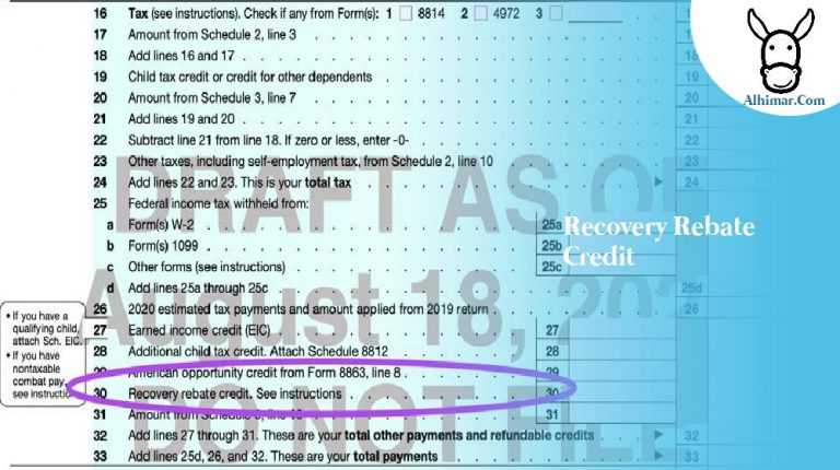 Recovery Rebate Credit Alhimar