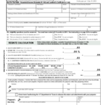 Rent Rebate Form 1 Free Templates In PDF Word Excel Download