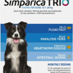 Simparica TRIO For Medium Dogs 22 44 Lbs TEAL 3 Tablets 55