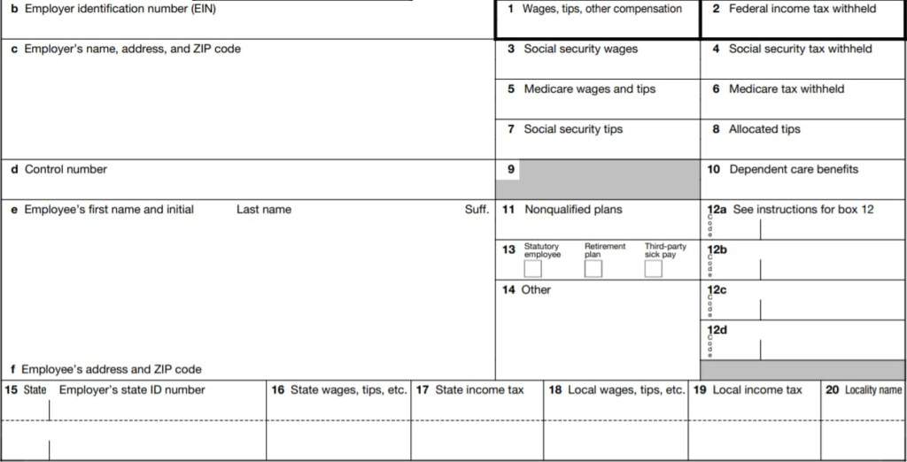 W2 Form 2024 Fillable PDF W 2 Forms TaxUni