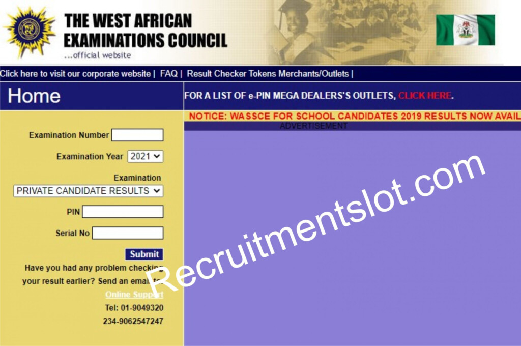 WAEC Direct Online Result Checker 2021 2024 How To Check WAEC Result 