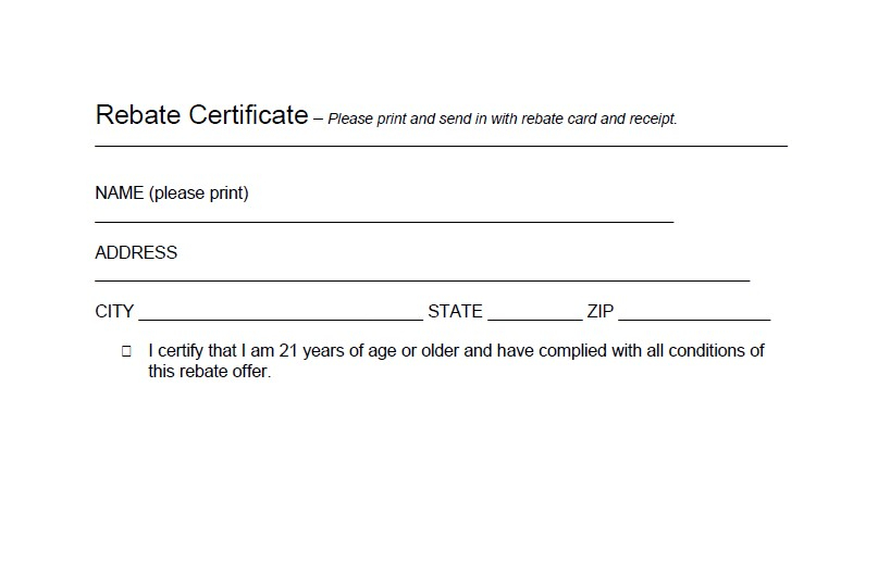 White Claw 5 Rebate Form 2021 Printable Rebate Form