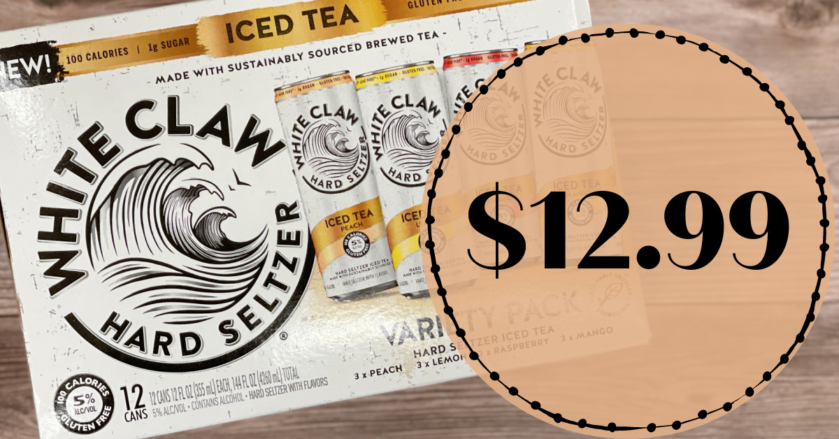 White Claw Hard Seltzer Iced Tea 12 Ct Is JUST 12 99 At Kroger 