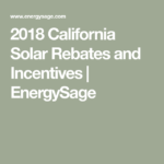 2018 California Solar Rebates And Incentives EnergySage Solar