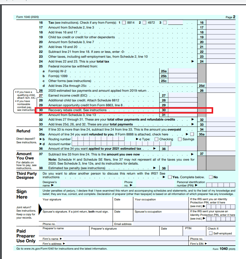 8 Incredible Tips How To Claim Recovery Rebate Credit On Turbotax 