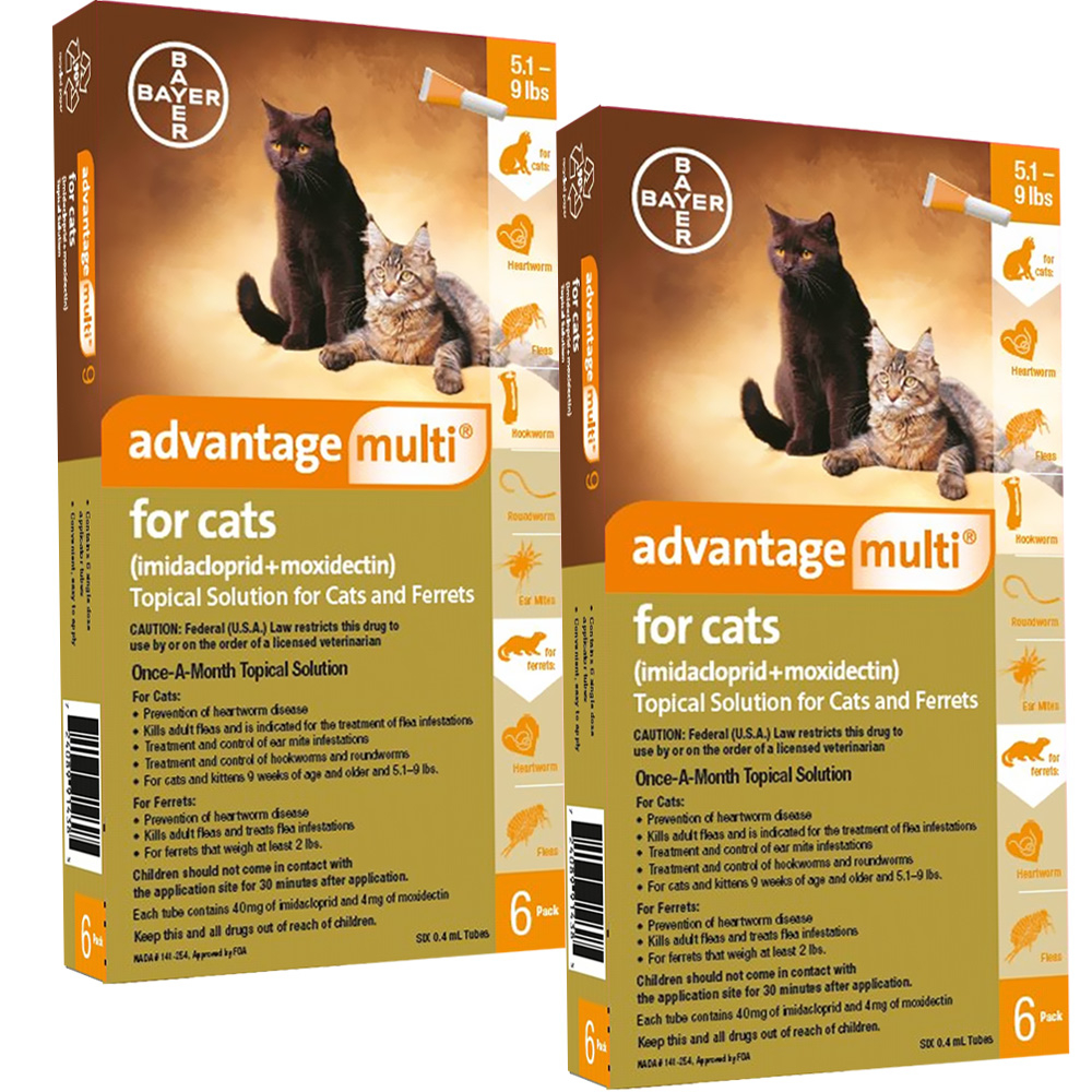 Advantage Multi For Cats 5 1 9 Lbs 12 Months On Sale EP Rx