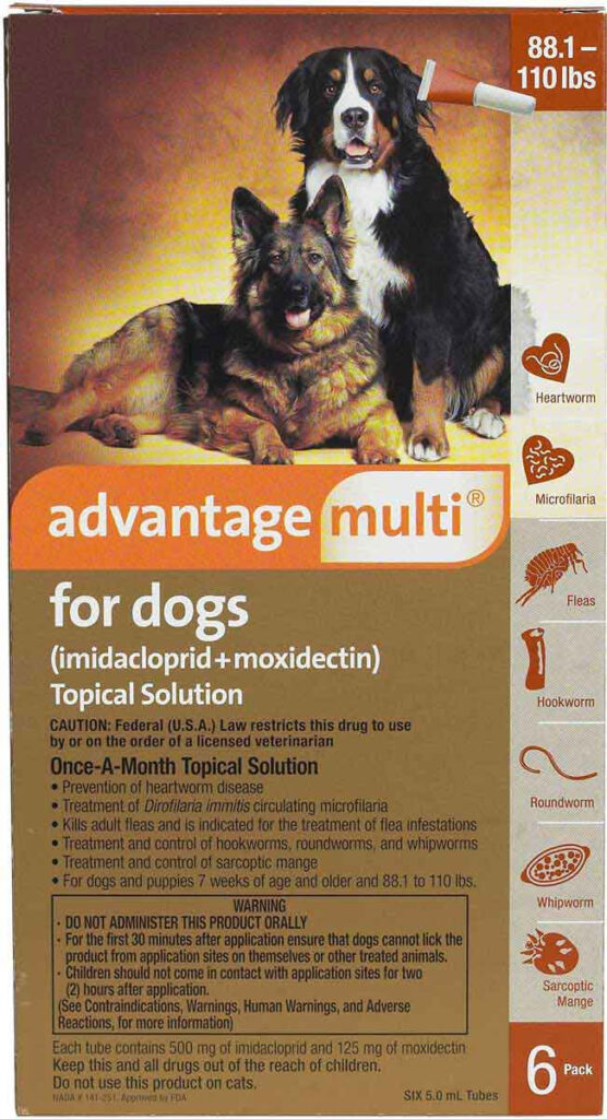 Advantage Multi Heartworms Fleas Worms Mange Free Shipping 