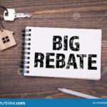 Big Rebate Taxes Sales Profits And Benefits Concept Stock Photo