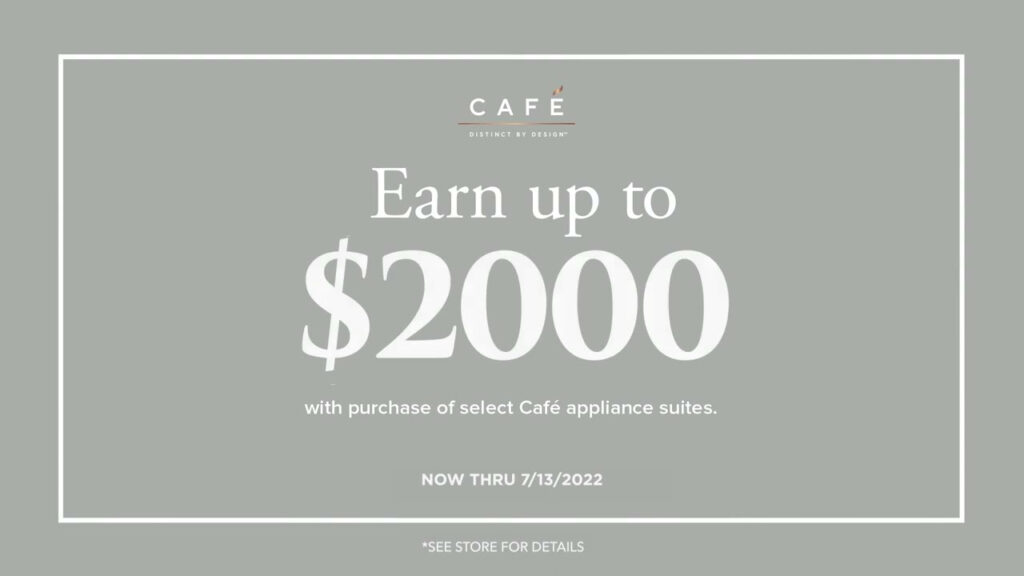 Caf Appliances Rebate At Johnson s YouTube