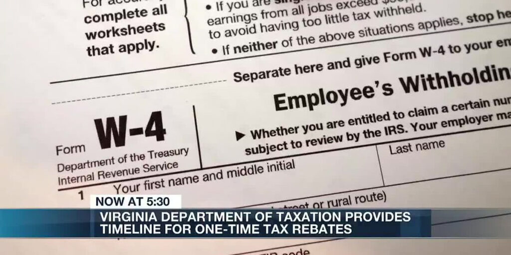 Checks For Virginia s One time Tax Rebate Will Go Out Soon