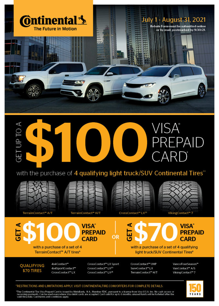 Continental Tire Rebate August 2022 2022 Tirerebate