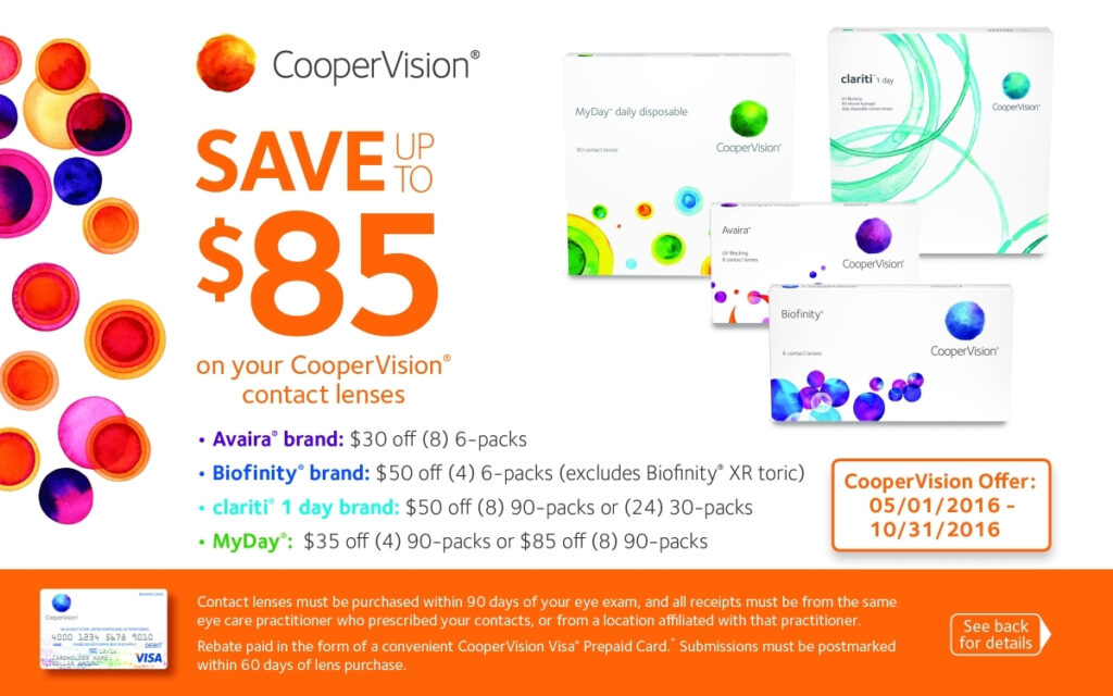 CooperVision Rebates Contact Lens Rebates CooperVision
