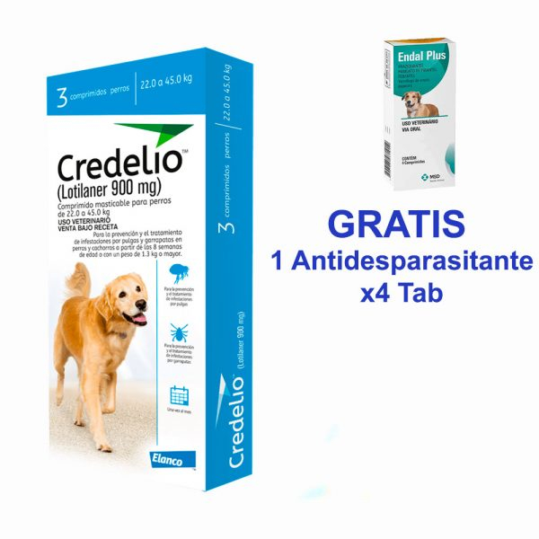 Credelio 22 A 45 Kg 950 Mg Caja 3un RoyalPet