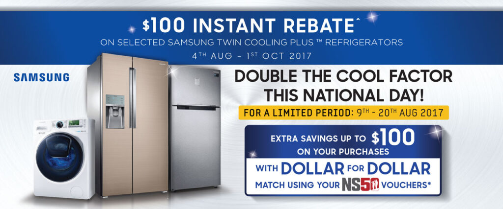 Enjoy 100 Instant Rebates When You Purchase Selected Samsung 